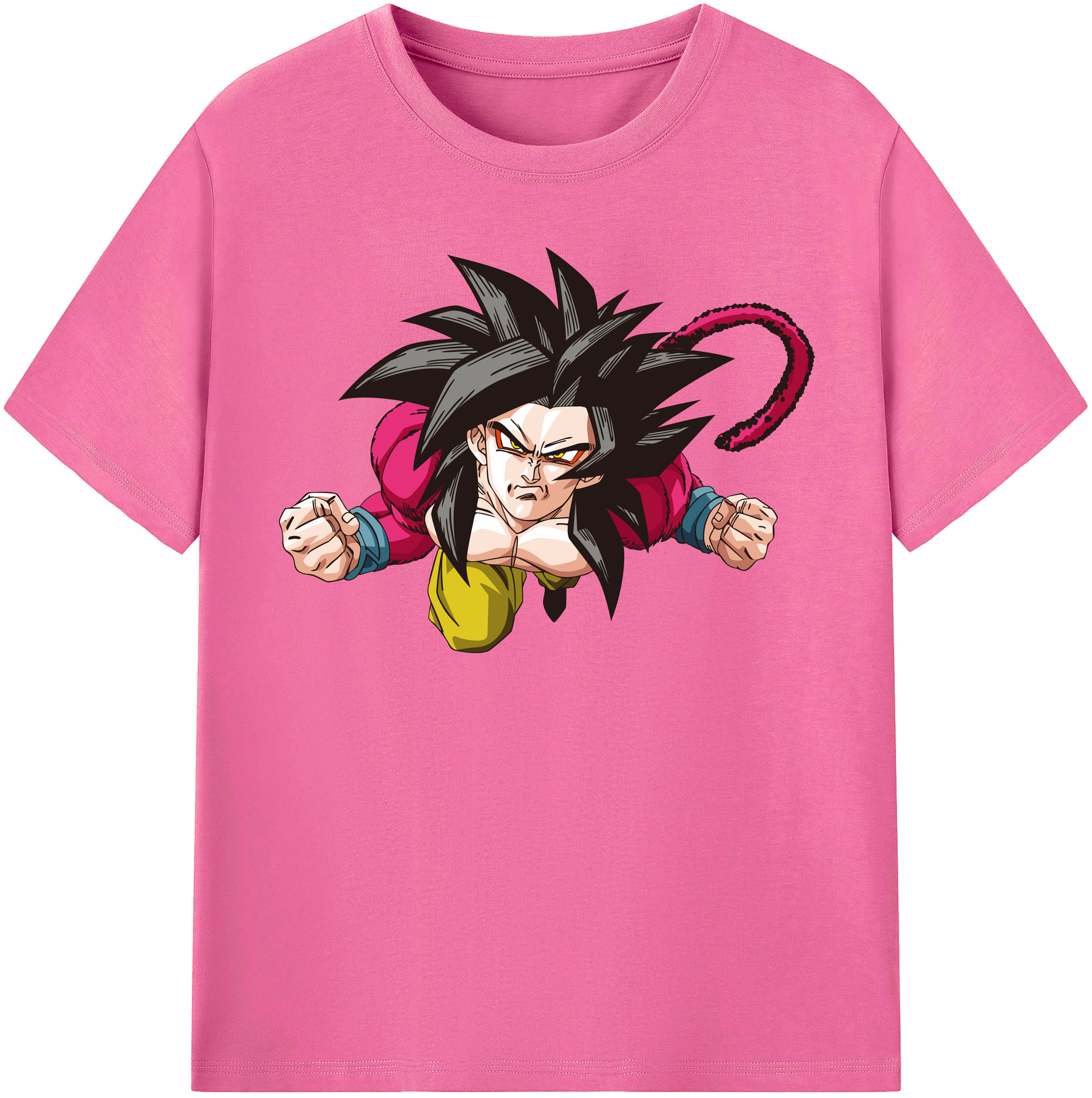 （画像用） ドラゴンボール 孫悟空（そん ごくう）Son Goku カカロット DRAGON BALL Kakarotto レディースカジュアルプリントTシャツ（綿100％）